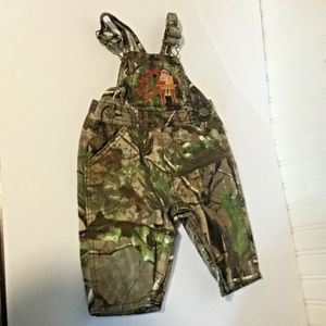 Lil Joey toddler Boys Sz S Kritter Camo Overalls M